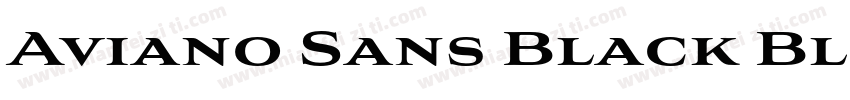 Aviano Sans Black Bl字体转换